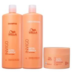 Kit Wella Professionals Invigo Nutri-Enrich Salon Triplo (3 Produtos)