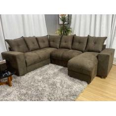 Sofá Canto Marrom 603 Áustria - Alpoim