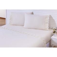 Jogo Lençol Casal Viúva 2,03Mx1,20Mx40Cm 4 Peças 180 Fios