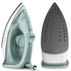 Ferro de passar seco e vapor Electrolux base antiaderente vapor vertical extra 1200W cabo 1,35m VERDE ESI11 127v