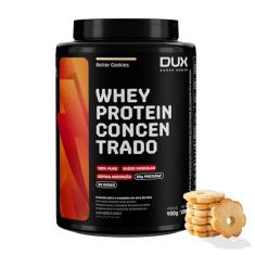 DUX HUMAN HEALTH Whey Protein Concentrado 900g Butter Cookies – 20g de Proteínas por Porção, Sem Glúten e Sem Lactose