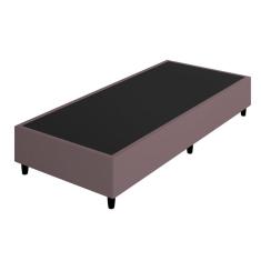 Base Box Solteiro Reforçado Arte Cúbica Estofados Itália 37x88x188cm Rose