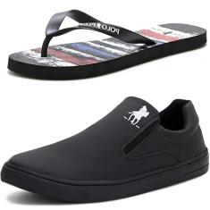 Tênis Slip On Casual Masculino com Chinelo Polo Plus