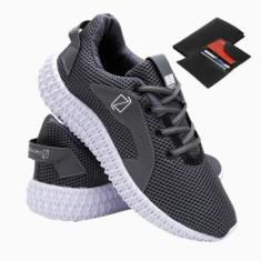 Tênis Esporte Academia Caminhada Confortável Dia a Dia Com Carteira Masculina-Masculino