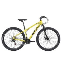 Bicicleta GTI Roma Aro 29 Quadro 19 Alumínio Amarela 24V .