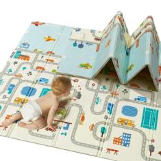 Tapete Infantil Emborrachado Impermeável Dobrável Premium - Performanc
