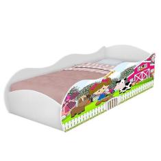 Cama carro móveis para quarto infantil meninas com colchão - DULLAR Mó