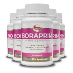 Kit 5 Óleo De Borragem E Prímula 1G Boraprim Vitafor 30Cáps