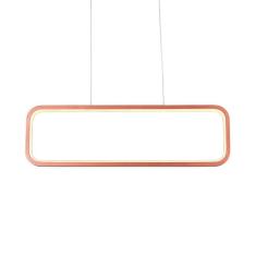 Lustre Pendente Quality Recto 1319 Led Bivolt Cobre