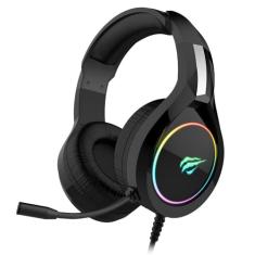 Fone de ouvido Gamer Havit HV-H2232d, Iluminação RGB, com Microfone, Falante de 50mm, Conector 3.5mm