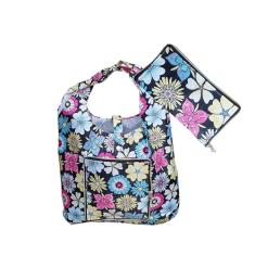 Carteira Vira Bolsa Impermeável Sacola Dobrável Cores e Estampas Sortidas