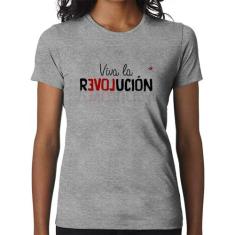 Baby Look Viva la Revolución - Foca na Moda, Cinza, P