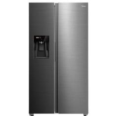 Refrigerador Side By Side Midea de 02 Portas Inverter com 570 Litros Inox - MDRS761MYD46