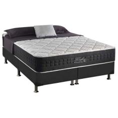 Cama Box Queen: Colchão Molas MasterPocket Ensacadas Anjos Fort Flex +