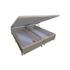 Cama Box Baú Universal Queen Linho Clean (158x198x35) - Castor