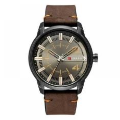 Relógio Masculino Curren Analógico 8306 Marrom E Preto