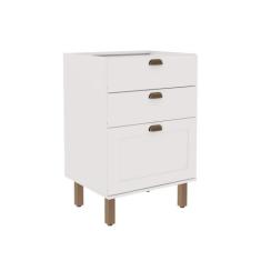 Armário de Cozinha Modulada Balcão Cooktop 60cm 3 gavetas 1504 Ilumina