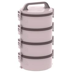 Soprano, 9003130212, Marmita Térmica 4 Termopratos de 1.5 Litros Tekcor