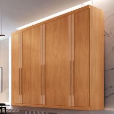 Guarda Roupa Casal San Miguel 6 Portas 6 Gavetas Rufato Naturalle