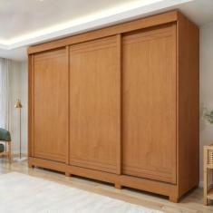 Guarda Roupa Nice 3 Portas 4 Gavetas com Pés - Móveis Lopas