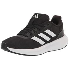 adidas Tênis de corrida feminino Runfalcon 3, Preto/branco/preto, 35