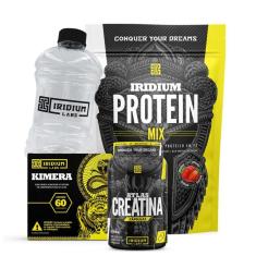 Whey Protein Mix + Kimera Thermo + Atlas Creatina 60 cáps + Galão 1L-Unissex
