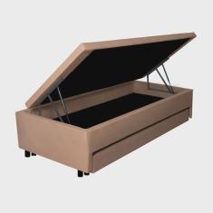 Bicama com Baú Solteiro 96x203 Cm Courino