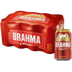 Cerveja Brahma Chopp Pilsen Lager 12 Unidades  - Lata 350ml