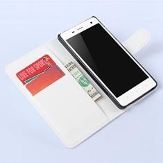 XIAOMI Capa para Mi 4, carteira flip de couro PU premium com compartimento para cartão, suporte e fecho magnético [capa interior à prova de choque de TPU] Compatível com XIAOMI Mi 4