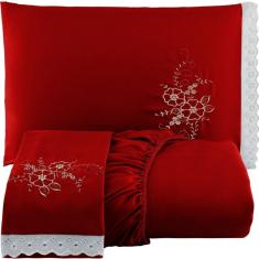 Jogo de Lençol Cama Queen 3 Peças com Elástico Bordado