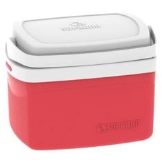 Caixa Térmica Tropical Soprano Vermelha 5 Litros