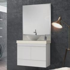 Gabinete para Banheiro Suspenso tn 80cm Bumi