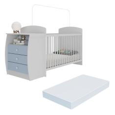 Berço Cômoda Multifuncional Colinho de mãe com colchão incluso Multimó