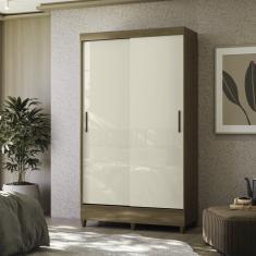 Guarda Roupa 2 Portas De Correr Com Pés Fit Jequitibá-off