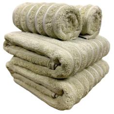 Jogo De Toalhas de Banho Corttex 4 pçs Wave Ondulado 100% Algodão Jacq