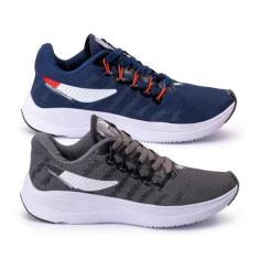 Kit 2 Tenis Academia Confortável Corrida Caminhada 34-43 - Oldsen, Mar