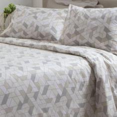 Jogo de cama Queen Due 04 peças 150 FIOS com Algodão Corttex Attuale, 