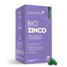 Suplemento Alimentar Puravida Bio Zinco 30 Cápsulas