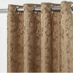Cortina em Tecido Jacquard 4,00 m x 2,70 m - Avelã - Wellus Enxovais
