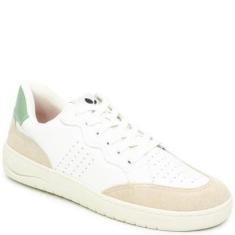 Tênis Feminino Flat Em Couro Cravo E Canela 1119-Feminino