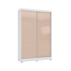 Guarda Roupa Solteiro 2 Portas de Correr e 2 Gavetas c/Pés N571 Branco