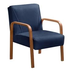 Poltrona Decorativa Anita Cadeira Moderna Sala Recepção Bella Decor