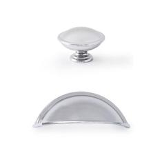 Puxador Concha Cozinha Puxador Gaveta Puxador redondo Kit 6 Pçs - Teli