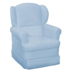 Poltrona de Amamentação Fixa Sabrina Azul Bebê - Phoenix Baby, Azul Be