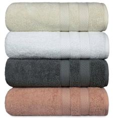 Kit 4 Toalha De Banho Fio Penteado Extra Macia - Comfort - Kit 3