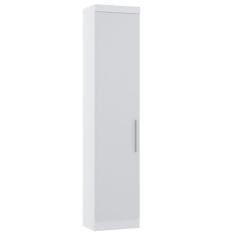 Guarda Roupa Sapateira Modulado 50cm 1 Porta Alpes Luciane Móveis Branco Pf Com Branco Pf