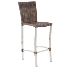 Banqueta de Alumínio Cannes para Edícula e Mesa de Jantar Trama