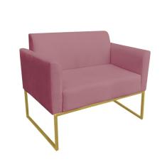 Kit 01 Namoradeira 02 Poltronas Marisa Rose