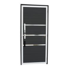 Porta Lambril Evolution Com Puxador Super 25 210cm X 100cm Brimak Mix Preto