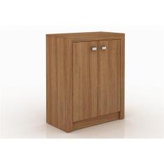 Balcão Para Escritório 2 Portas Me4103 Amêndoa Tecno Mobili